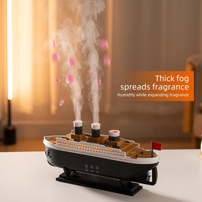 Ship Model Aroma Diffuser Jellyfish Mist Air Humidifier EU US Plug Cordless Aroma Essential Oils Diffuser Ambient Night Lights